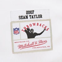 Sweat à capuche pour homme Mitchell & Ness Sean Taylor White Washington Commanders Player Name Number Legacy Jersey