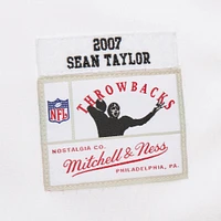 Sweat à capuche pour homme Mitchell & Ness Sean Taylor White Washington Commanders Player Name Number Legacy Jersey