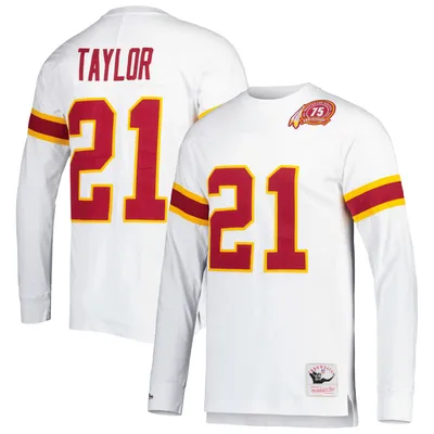 Lawrence Taylor New York Giants Mitchell & Ness Throwback Retired Player Name & Number Long Sleeve Top - Royal