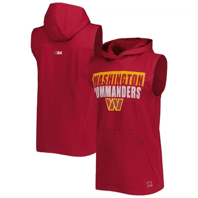 Washington Commanders MSX by Michael Strahan Relay Sleeveless Pullover Hoodie - Burgundy