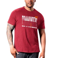 T-shirt de travail d'équipe MSX by Michael Strahan pour hommes, bordeaux, Washington Commanders