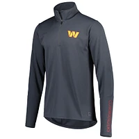 Pull à demi-zip MSX by Michael Strahan pour homme, coloris anthracite, Washington Commanders