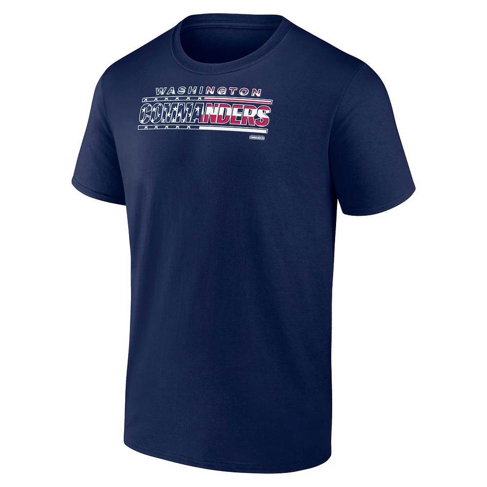 T-shirt Americana pour homme, Navy Washington Commanders