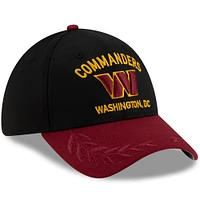 Men's New Era Black/Burgundy Washington Commanders 2025 NFL Draft 39THIRTY Flex Hat