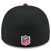Men's New Era Black/Burgundy Washington Commanders 2025 NFL Draft On Stage A-Frame 59FIFTY Fitted Hat