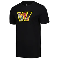 Men's New Era Black Washington Commanders Camo Logo T-Shirt