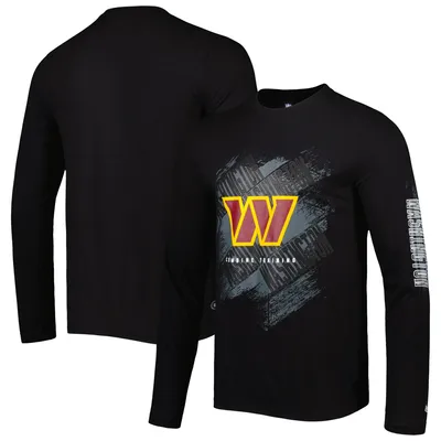 Washington Commanders New Era Combine Authentic Action Long Sleeve T-Shirt - Black