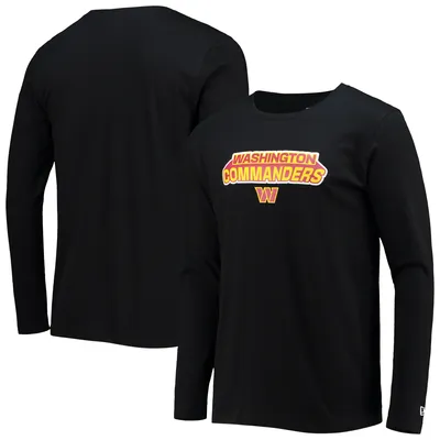 Washington Commanders New Era Long Sleeve T-Shirt - Black