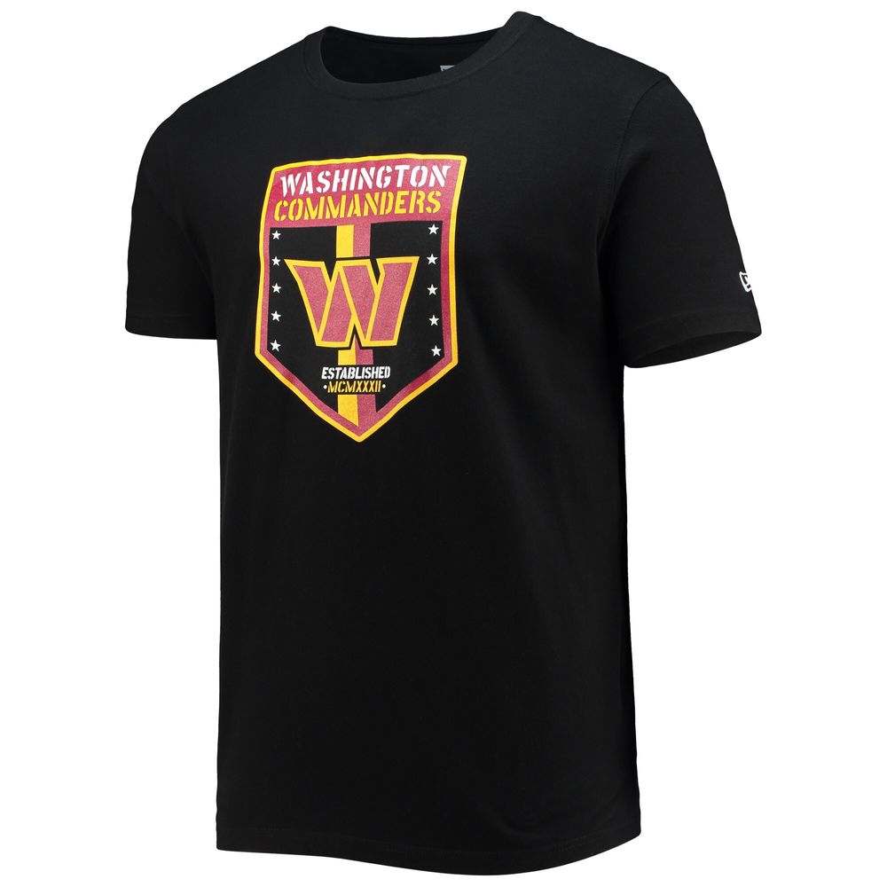 Men's New Era Black Washington Commanders Team T-Shirt