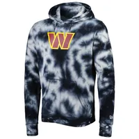 Chandail à capuchon enfiler tie-dye noir Washington Commanders Team New Era pour homme