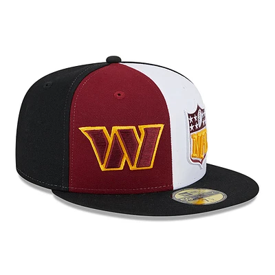 Casquette ajustée New Era Washington Commanders 2023 Sideline 59FIFTY pour homme