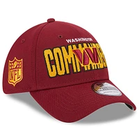 Casquette Flex New Era Washington Commanders 2023 NFL Draft 39THIRTY bourgogne pour homme