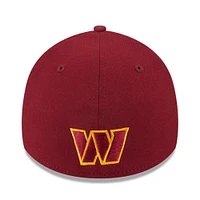 Men's New Era Burgundy Washington Commanders 2023 NFL Draft 39THIRTY Flex Hat