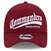 Casquette réglable New Era Washington Commanders Caliber Trucker 9FORTY pour hommes