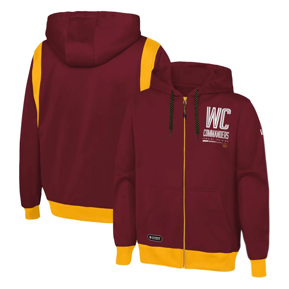 Lids Washington Commanders New Era Combine Authentic Stated Logo Pullover  Hoodie - Burgundy