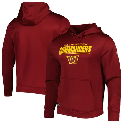 Washington Commanders New Era Long Sleeve Hoodie T-Shirt - Burgundy