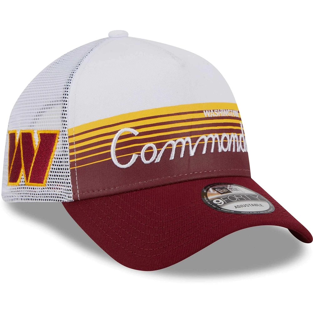 Men's New Era Burgundy Washington Commanders Horizon A-Frame 9FORTY Snapback Hat