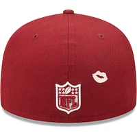 Men's New Era Burgundy Washington Commanders Lips 59FIFTY Fitted Hat