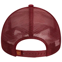 Casquette réglable 9FORTY Stacked A-Frame Trucker 9FORTY bordeaux Washington Commanders pour hommes