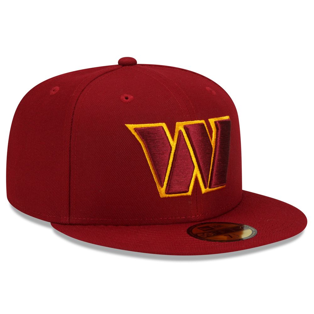 Men's New Era Burgundy Washington Commanders Team Basic 59FIFTY Fitted Hat