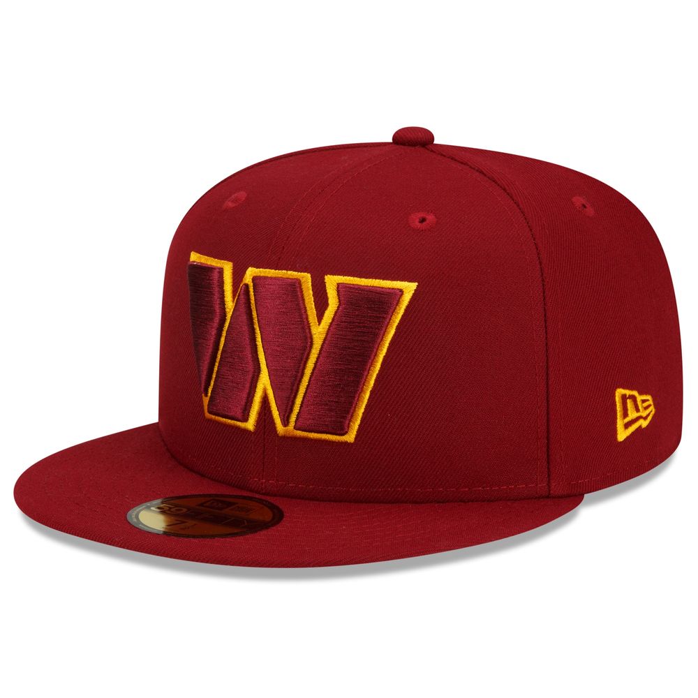 Men's New Era Burgundy Washington Commanders Team Basic 59FIFTY Fitted Hat