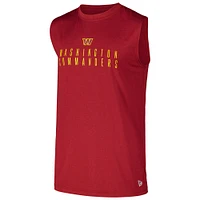 Men's New Era Burgundy Washington Commanders Team Muscle Tank Top