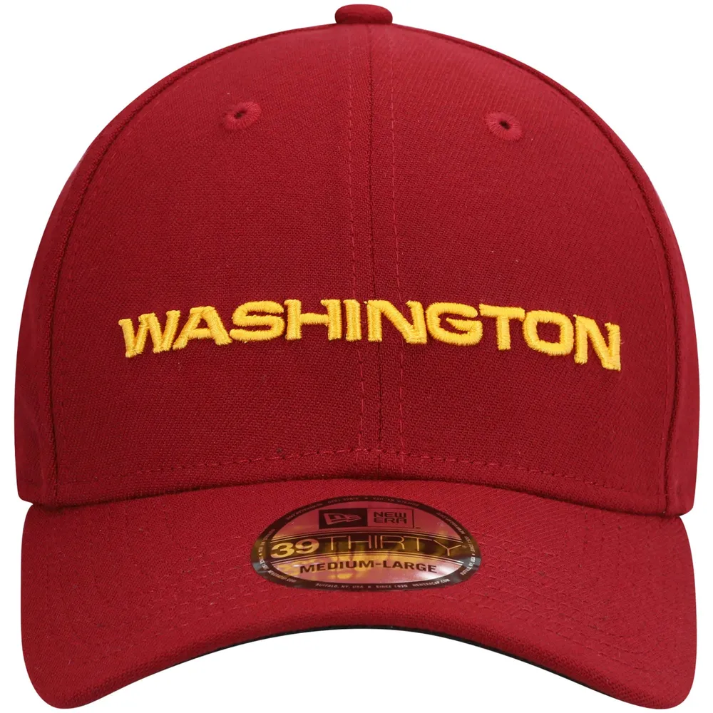 Men's New Era Burgundy Washington Commanders Team Classic 39THIRTY Flex Hat