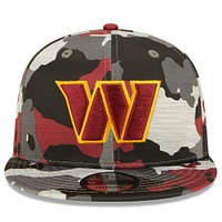 New Era Camo Washington Commanders 2022 NFL Training Camp - Casquette réglable 9FIFTY Snapback officielle pour homme