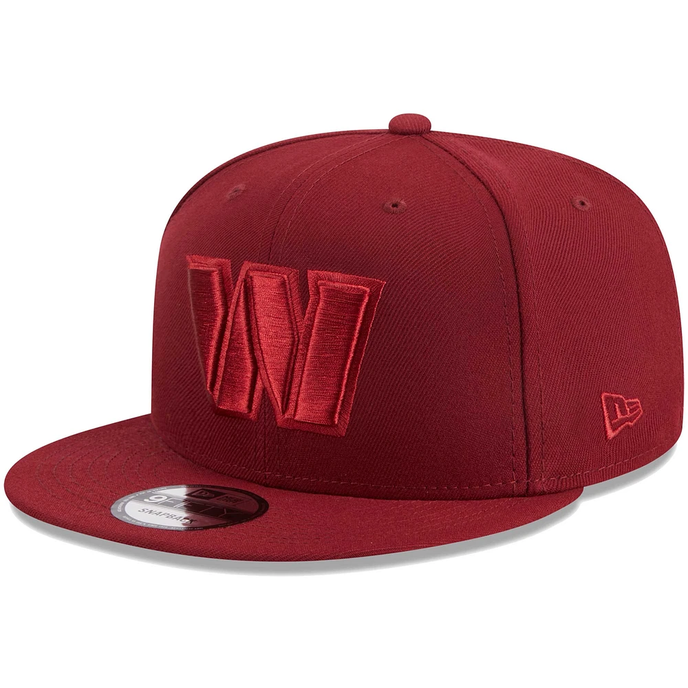 Casquette New Era Cardinal Washington Commanders Colour Pack 9FIFTY Snapback pour homme