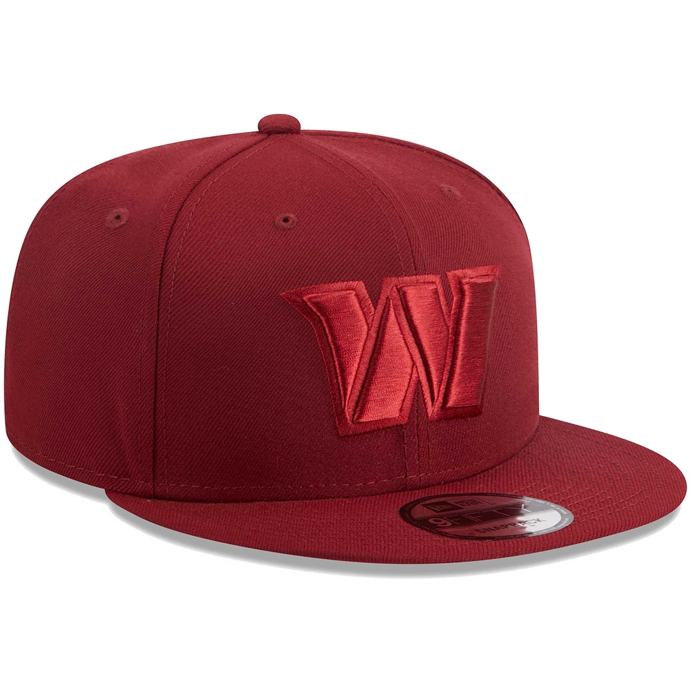 Casquette New Era Cardinal Washington Commanders Colour Pack 9FIFTY Snapback pour homme