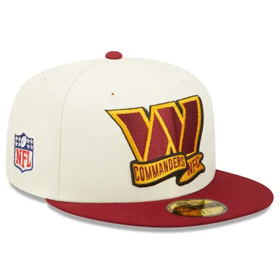 Men's New Era Gold/Burgundy Washington Commanders 2023 Sideline 59FIFTY Fitted Hat