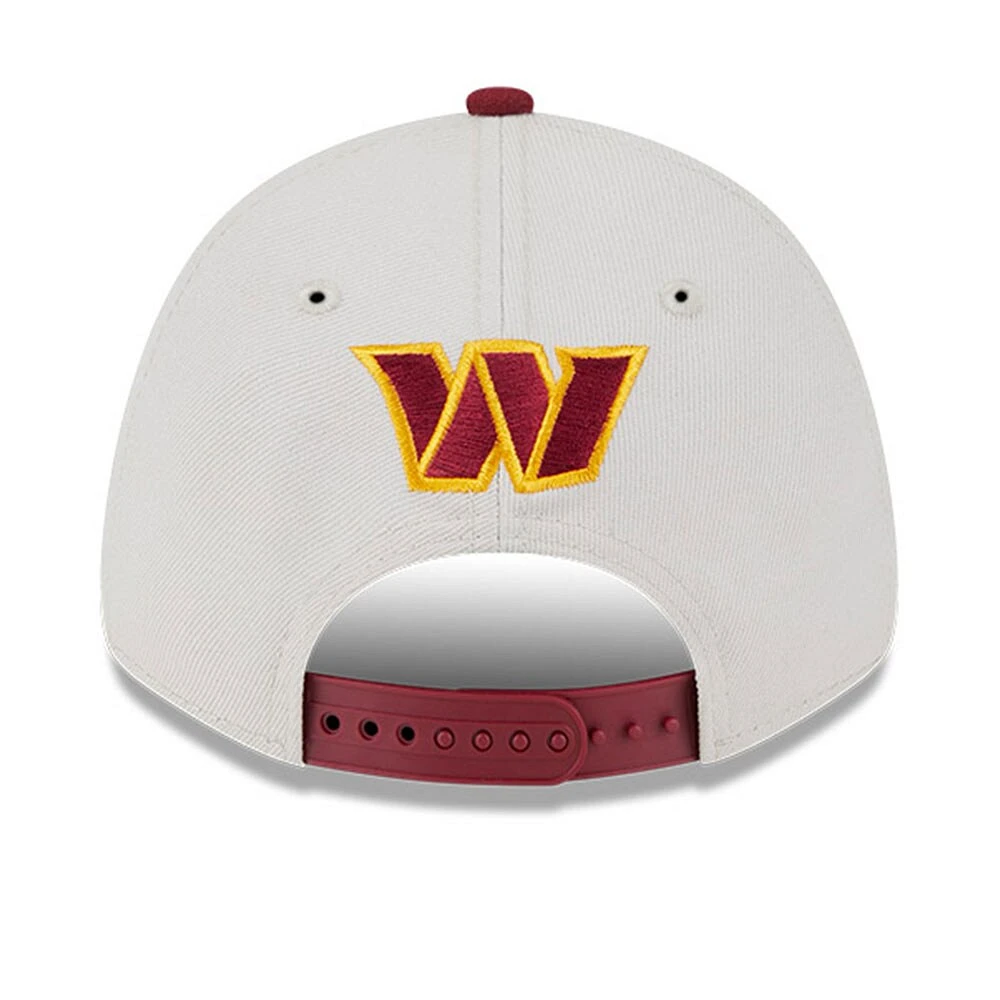 Men's New Era  Cream Washington Commanders 2023 NFL Draft 9FORTY Adjustable Snapback Hat