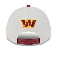 Men's New Era  Cream Washington Commanders 2023 NFL Draft 9FORTY Adjustable Snapback Hat