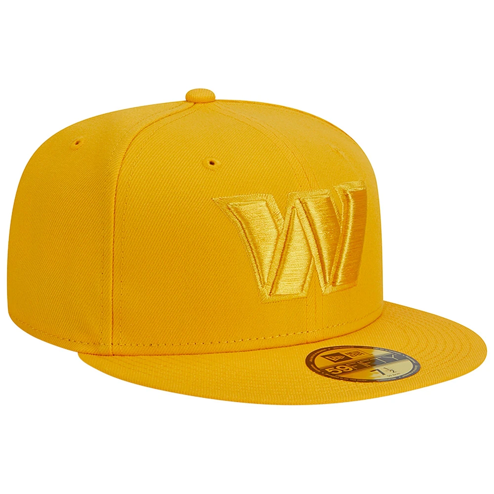 Casquette ajustée 59FIFTY pour homme New Era Gold Washington Commanders Colour Pack