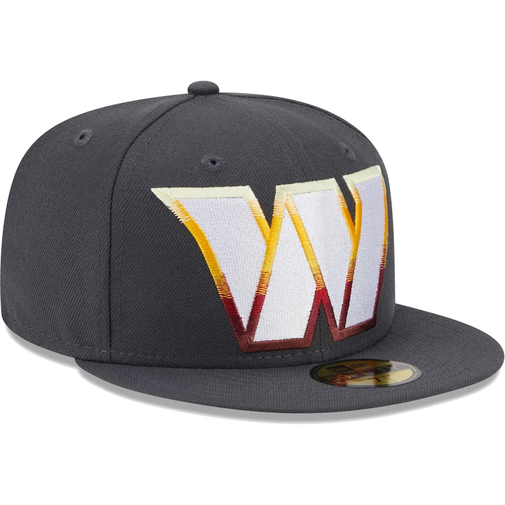 Men's New Era Black Washington Commanders Color Dim 59FIFTY Fitted Hat