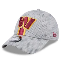 Men's New Era Gray Washington Commanders 2024 Sideline 9FORTY Stretch-Snap Hat