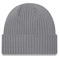 Bonnet en tricot à revers Washington Commanders Color Pack New Era gris chiné pour hommes