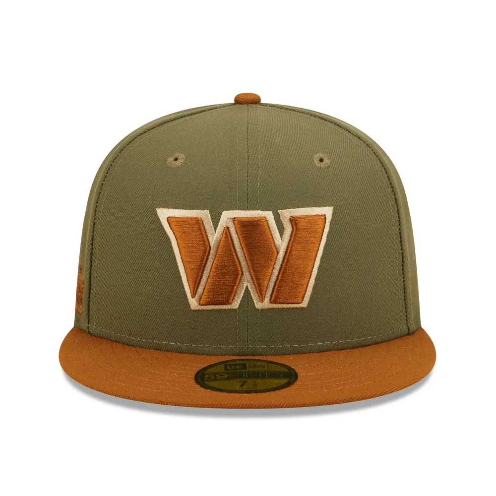 New Era Men's New Era Olive/Brown Washington Commanders Toasted Peanut  59FIFTY Fitted Hat