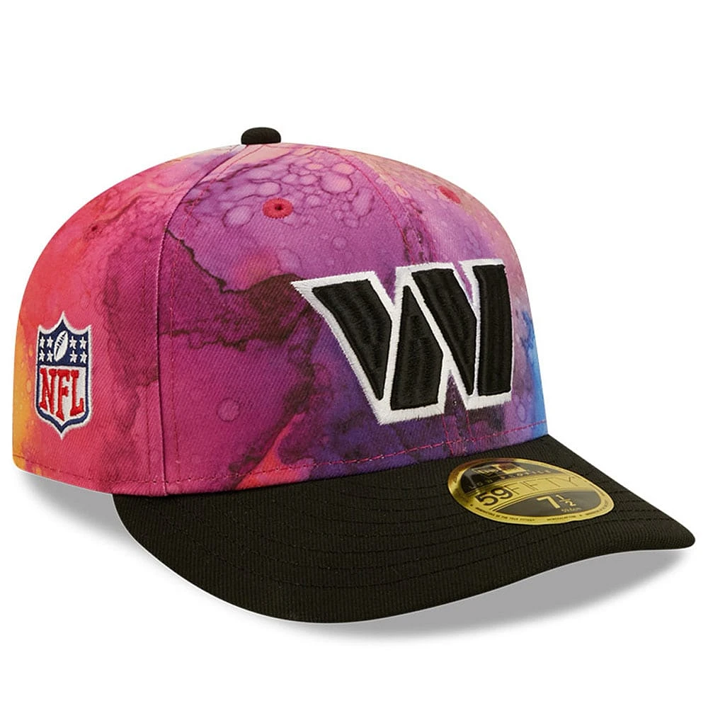 Men's New Era Pink/Black Washington Commanders 2022 NFL Crucial Catch Low Profile 59FIFTY Fitted Hat