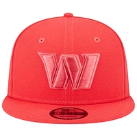 Casquette Snapback 9FIFTY Brights Pack de couleurs Washington Commanders rouge New Era pour homme