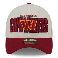 Men's New Era Stone/Burgundy Washington Commanders 2023 NFL Draft 39THIRTY Flex Hat