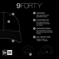 Men's New Era Stone/Burgundy Washington Commanders 2023 NFL Draft 9FORTY Adjustable Hat