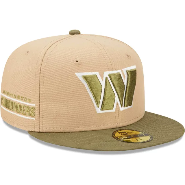 Men's New Era Navy/Gold Washington Commanders Logo 59FIFTY Fitted Hat