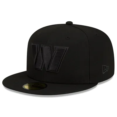 Washington Commanders New Era Black on 59FIFTY Fitted Hat