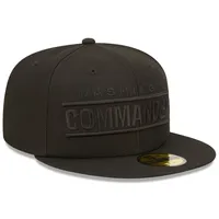 Casquette ajustée 59FIFTY avec logo alternatif des Washington Commanders de New Era pour homme, noir sur