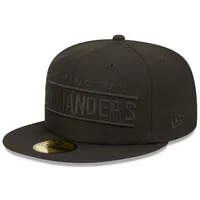 Casquette ajustée 59FIFTY avec logo alternatif des Washington Commanders de New Era pour homme, noir sur