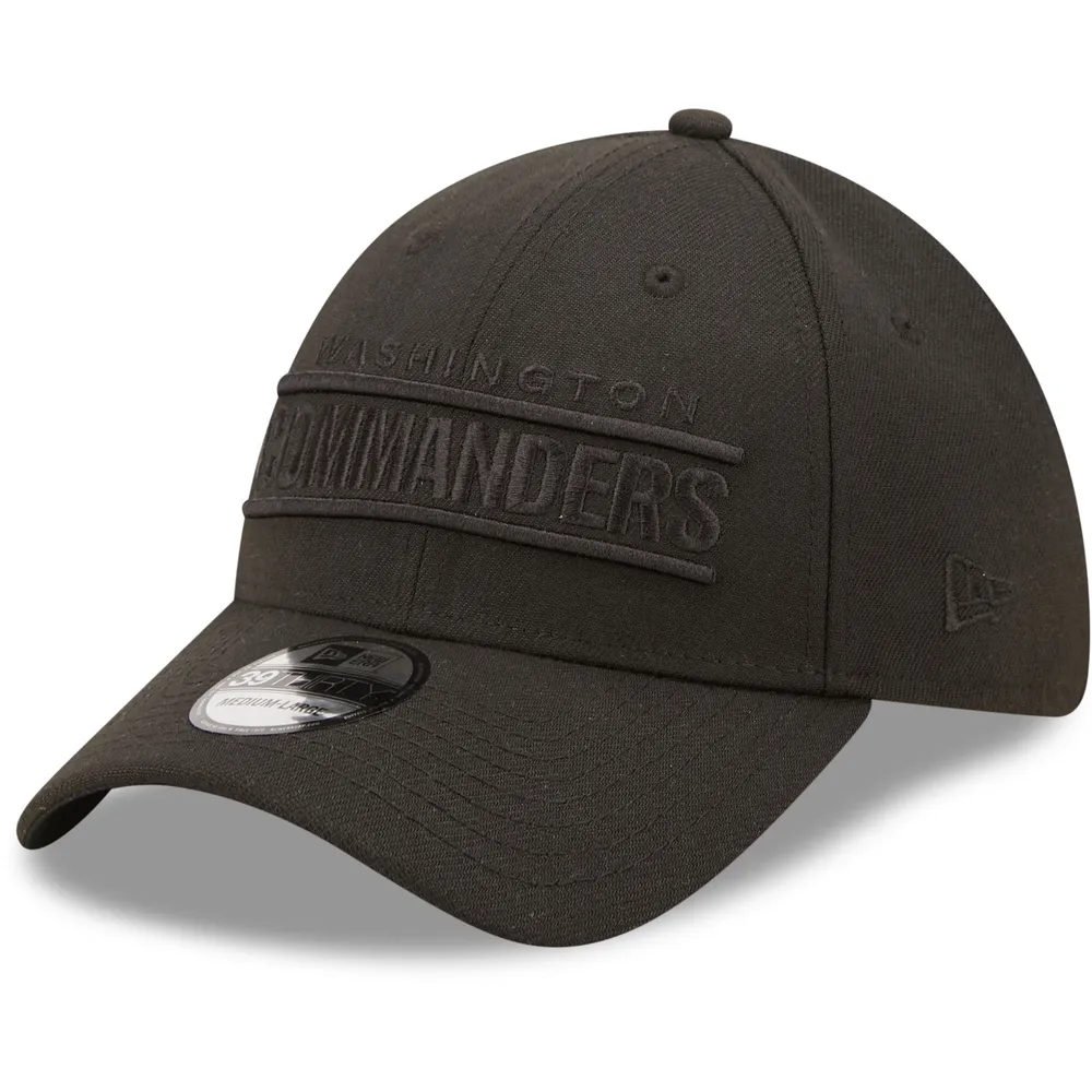 Men's New Era Black Washington Commanders Team Classic Alternate 39THIRTY  Flex Hat