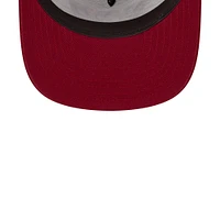 Men's New Era White/Burgundy Washington Commanders Striped A-Frame 9FIFTY Trucker Snapback Hat