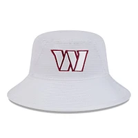 Men's New Era White Washington Commanders 2024 NFL Training Camp Stretch Bucket Hat