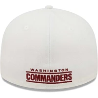 Men's New Era White Washington Commanders Omaha Low Profile 59FIFTY Fitted Hat